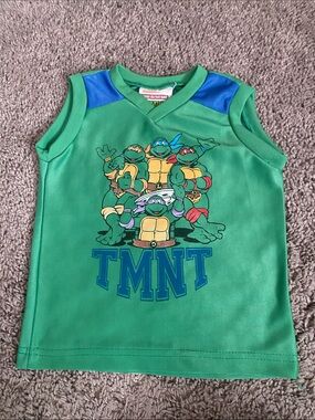 Teenage Mutant Ninja Turtles Green Boys' Sleeveless Jersey Top size 3T